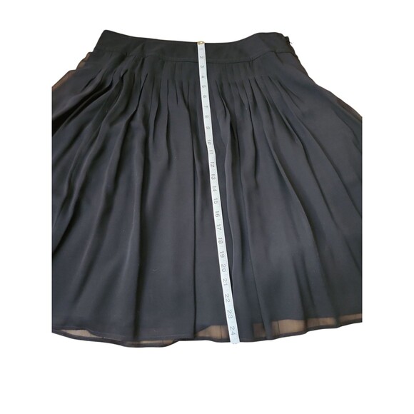 St. John Collection Silk Crepe Pleated Skirt Womens Size 12 Old Money Classic - Picture 9 of 9